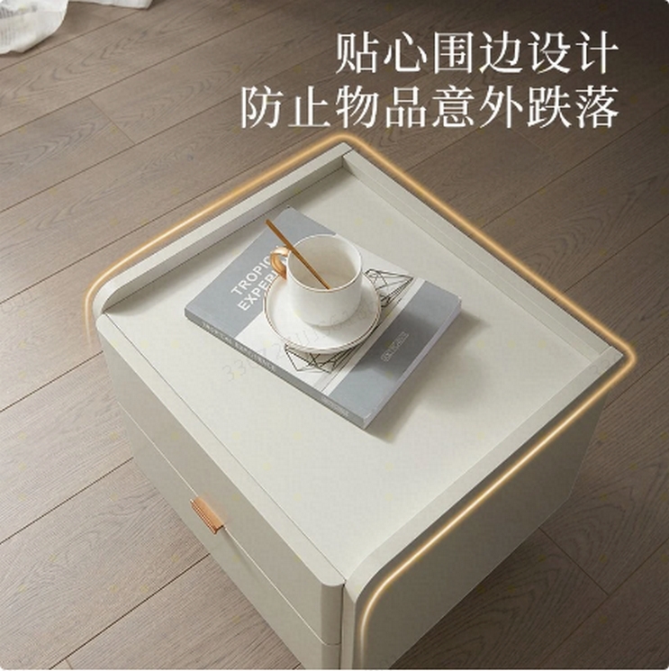 顾家家居（KUKA） 床头柜 意式轻奢储物柜卧室家具PT7806G