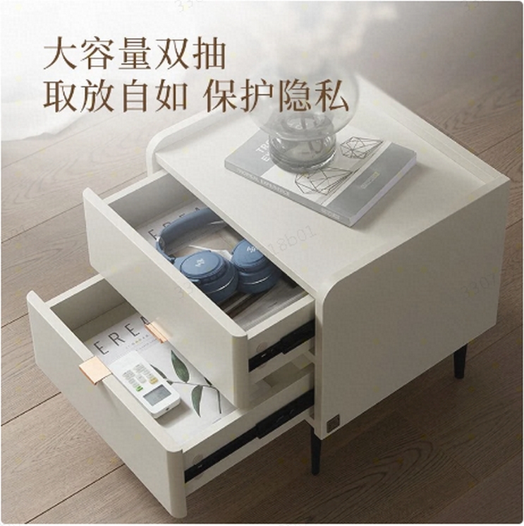 顾家家居（KUKA）床头柜 意式轻奢储物柜卧室家具PT7806G【采】