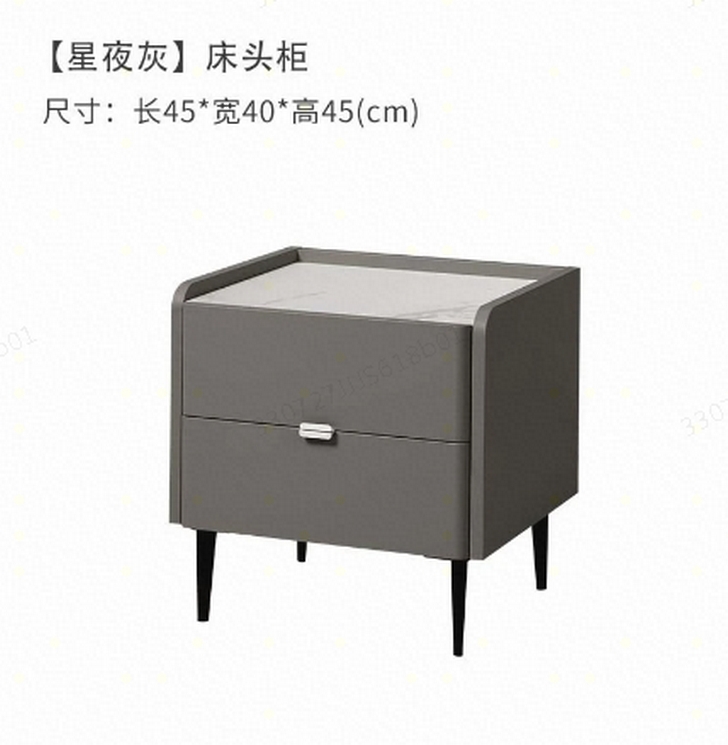 顾家家居（KUKA）床头柜 意式轻奢储物柜卧室家具PT7806G【采】